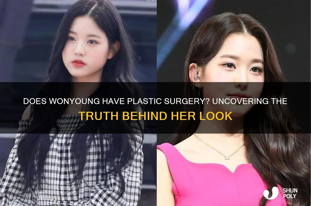 does wonyoung have plastic surgery