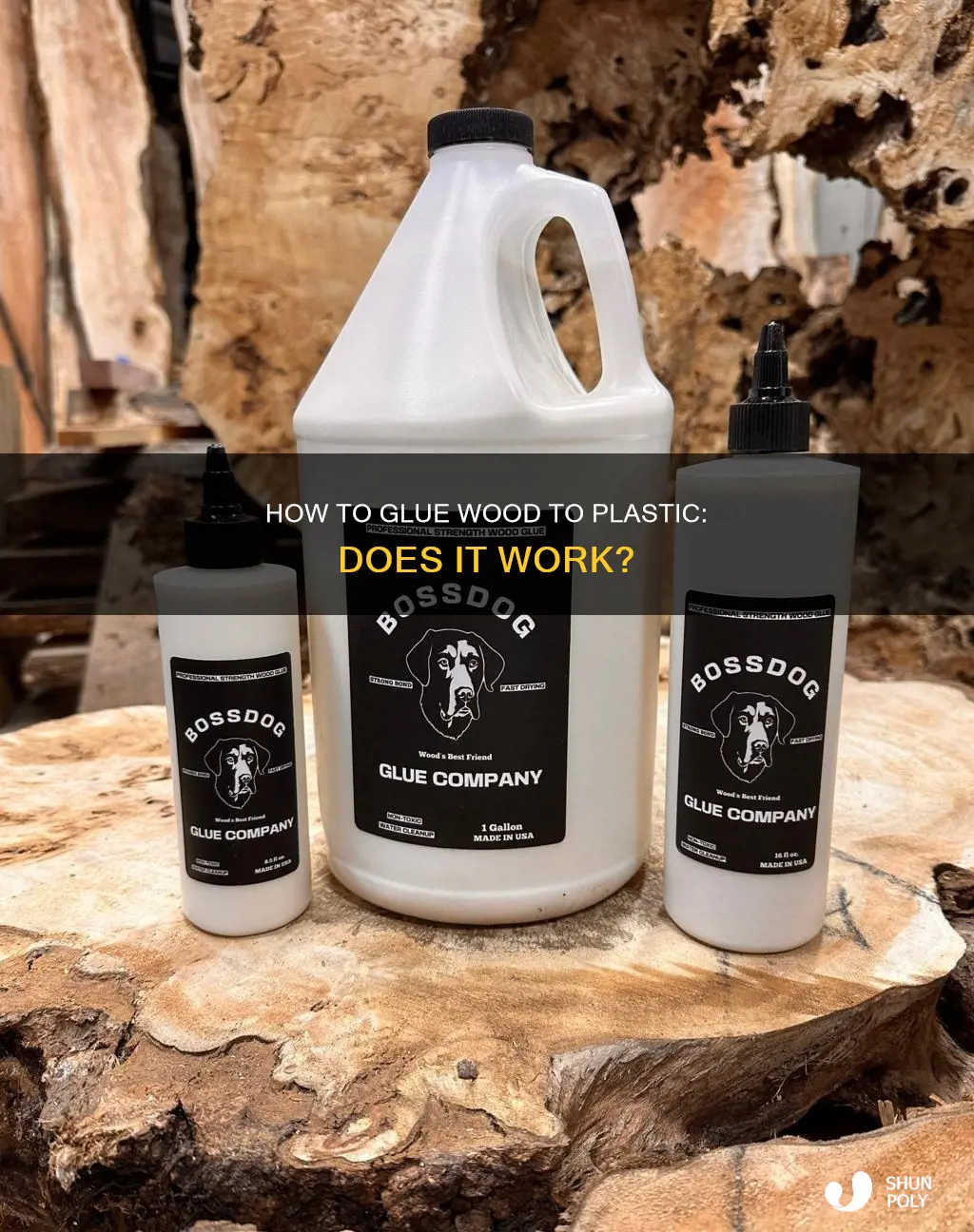 does wood gluie stick to plastic