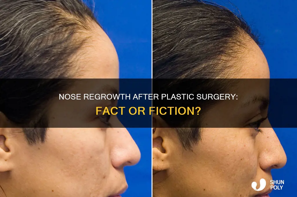 does your nose grow back after plastic surgery
