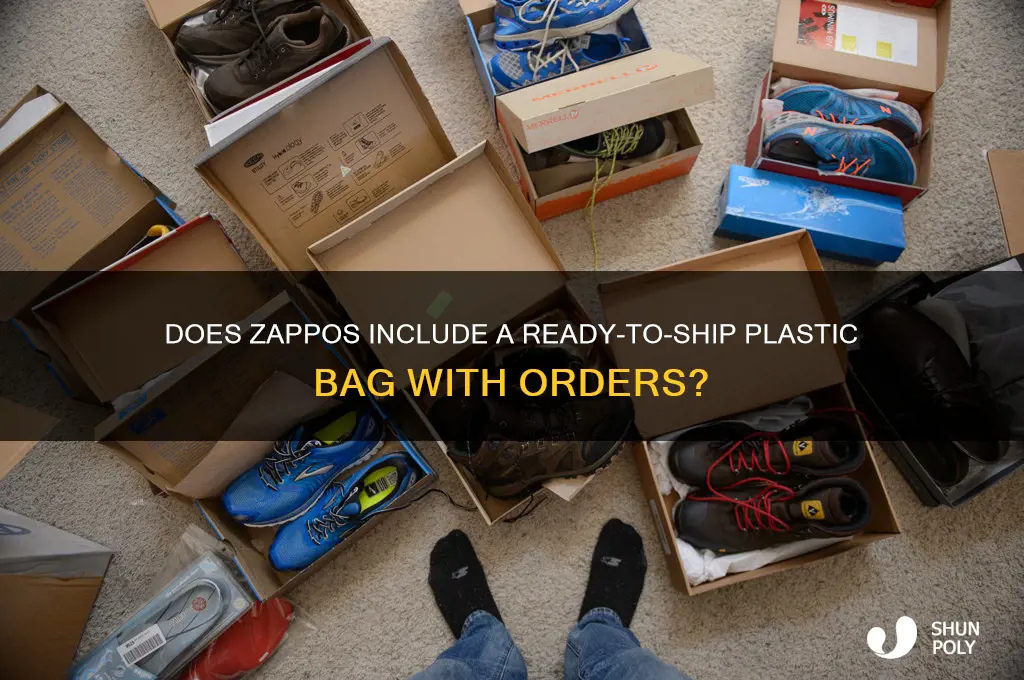 does zappos come with a ready to ship plastic bag