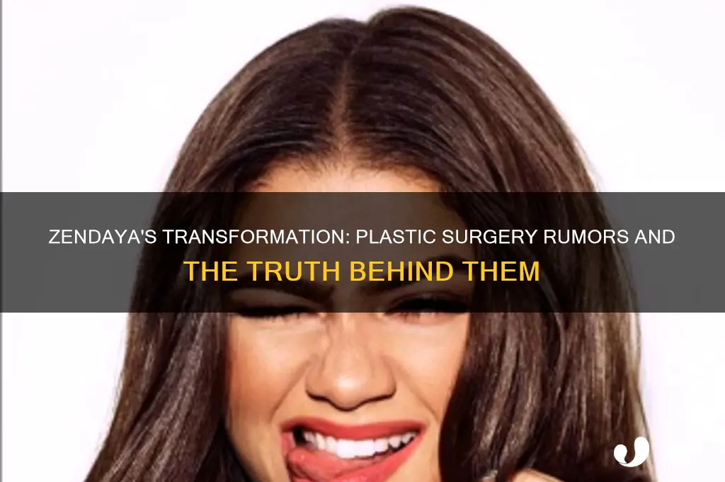 does zendaya have plastic surgery