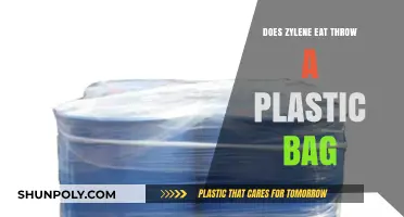 Can Xylene Safely Dissolve or Damage a Plastic Bag?