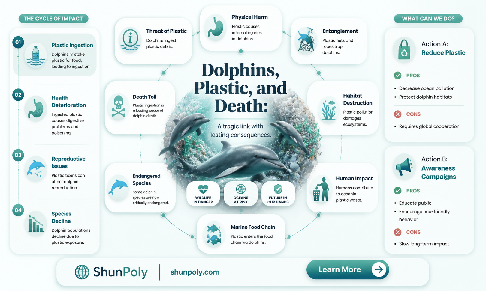 are dead dolphins found to have plastic
