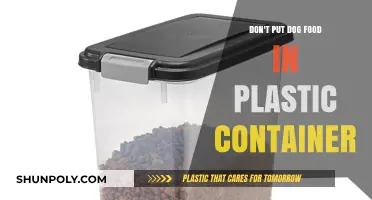 Why You Shouldn't Store Dog Food in Plastic Containers