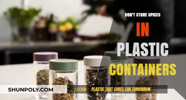 Plastic Containers: A Bad Spice Storage Option