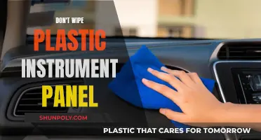 Plastic Instrument Panels: Avoid Wiping, Keep Pristine!