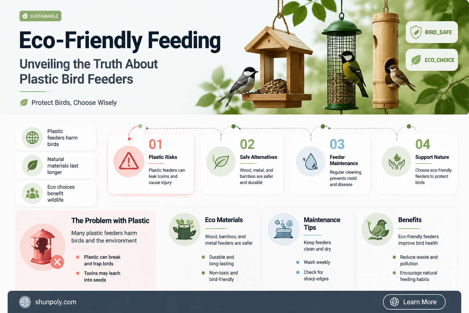are plastic bird feeders safe