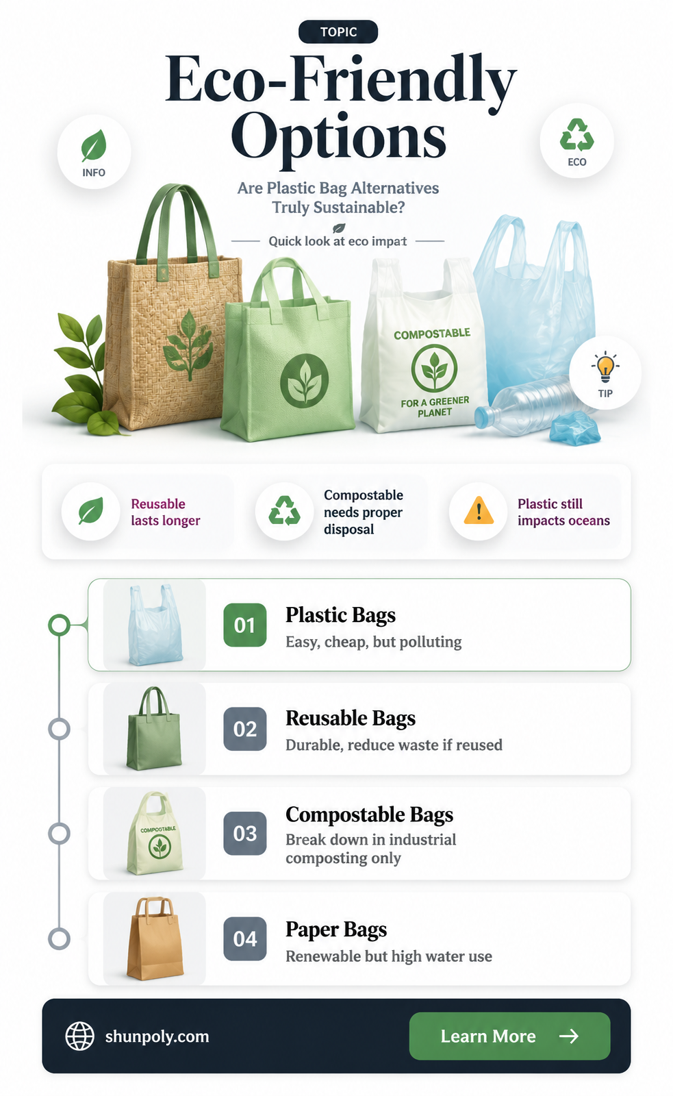 are plastic bag alternatives