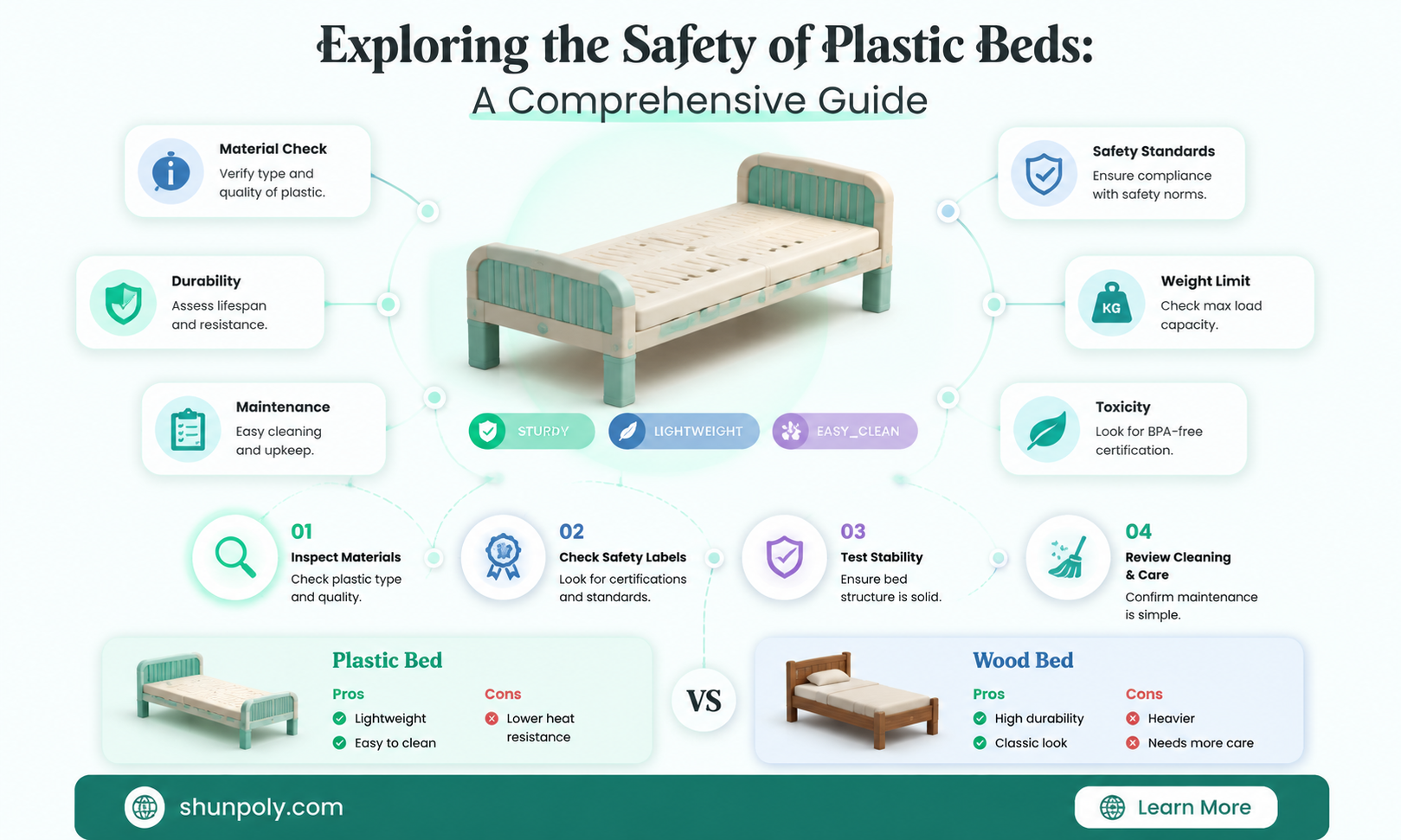 are plastic beds safe