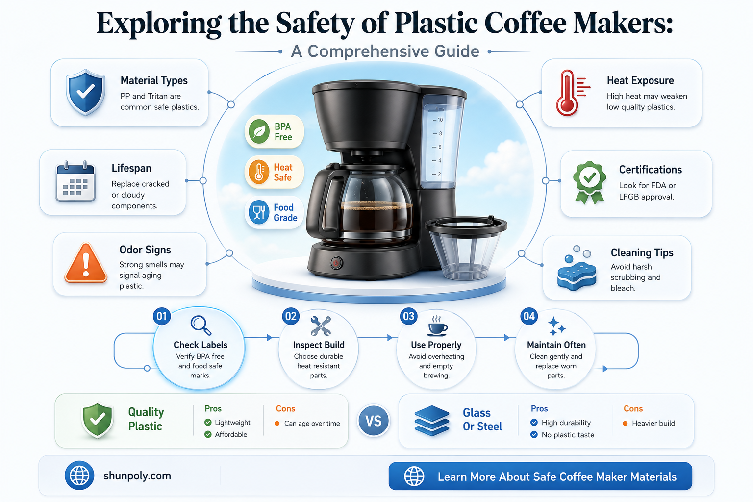 are plastic coffee makers safe