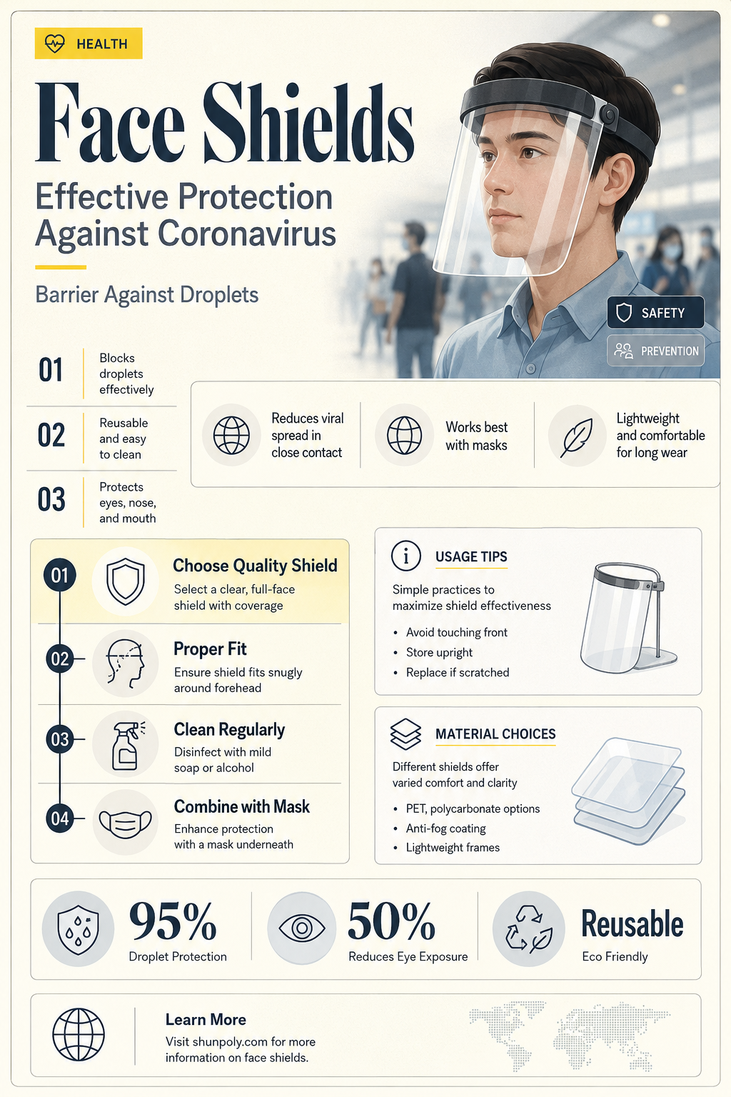 are plastic face shields good for coronavirus