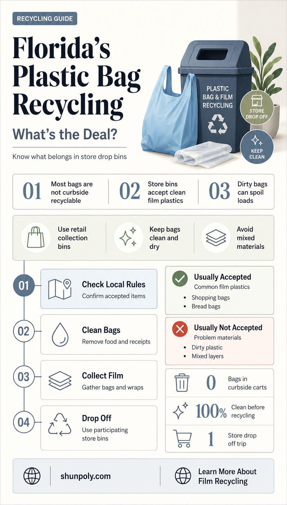 are plastic bags recyclable in florida