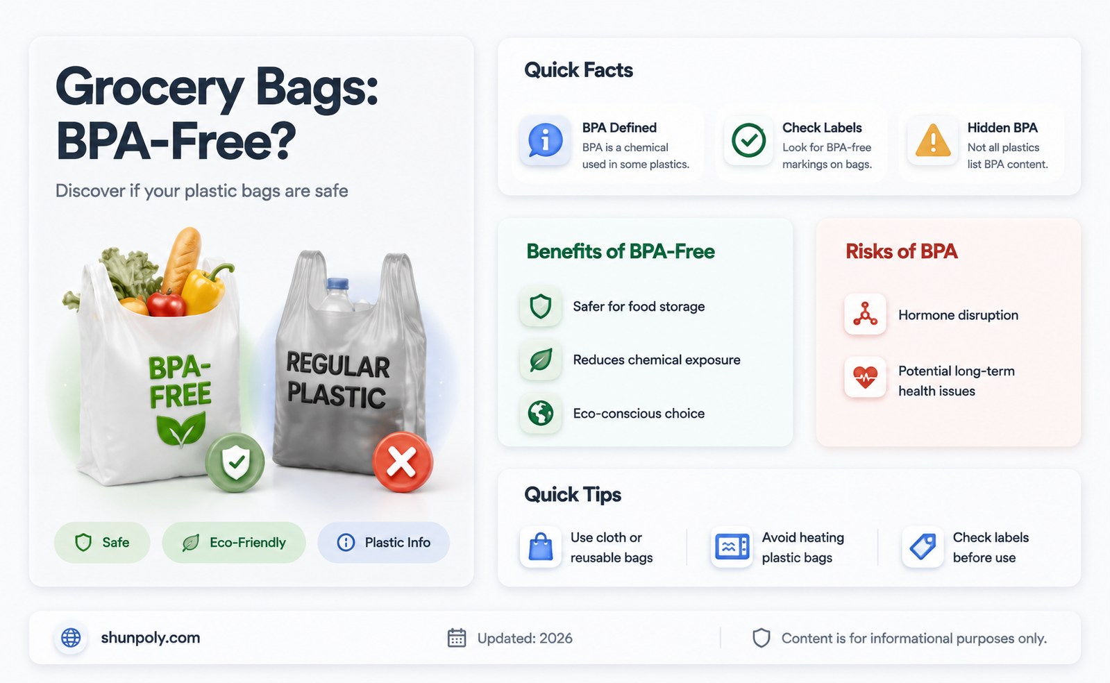 are grocery bags bpa plastic