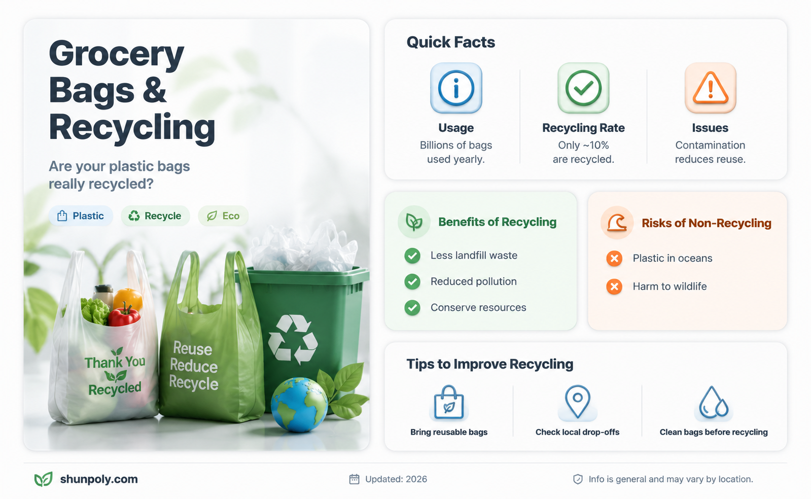 are grocery stores still recycling plastic bags