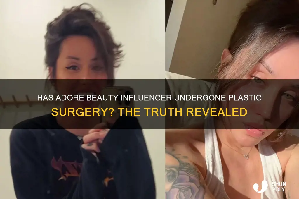has adore had plastic surgery