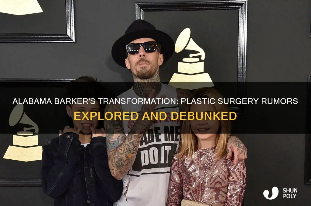 has alabama barker had plastic surgery