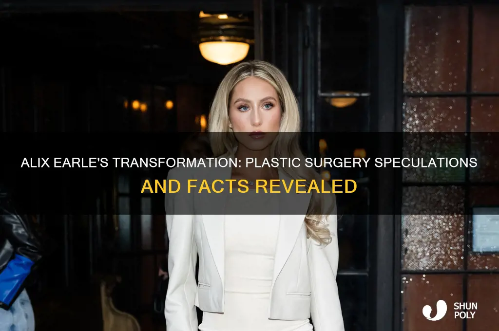 has alix earle had plastic surgery
