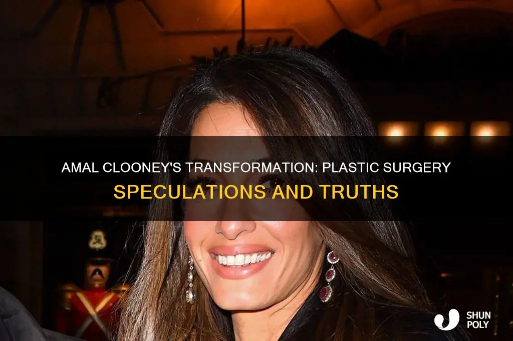 has amal clooney had plastic surgery