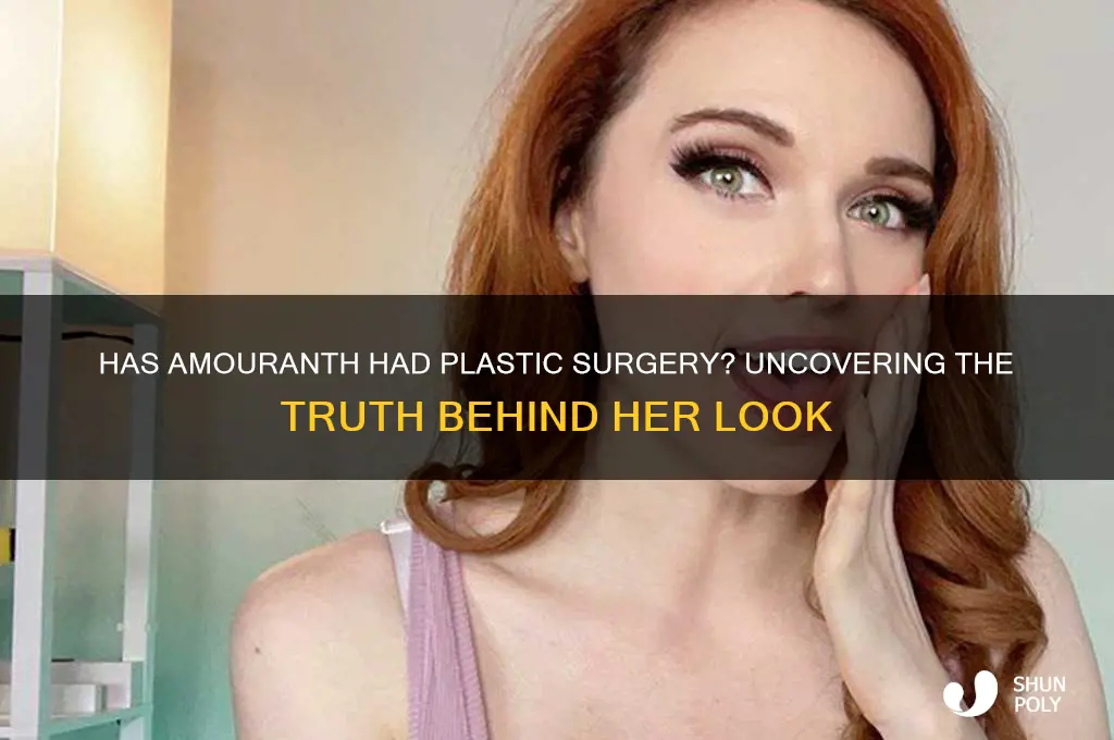 has amouranth had plastic surgery