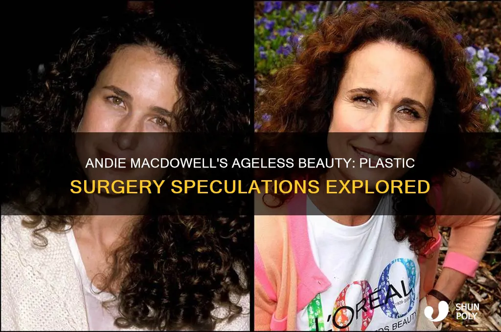 has andie mcdowell had plastic surgery