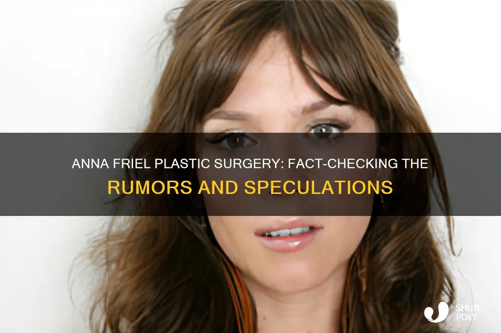 has anna friel had plastic surgery