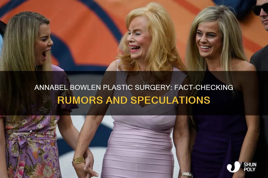 has annabel bowlen had plastic surgery