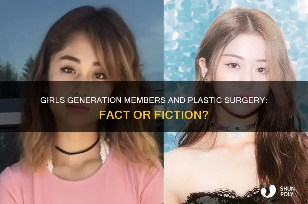 has any member of girls generation had plastic surgery