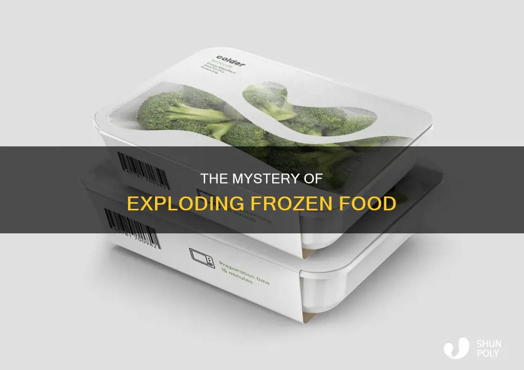 has anyone had frozen food pop inside plastic container