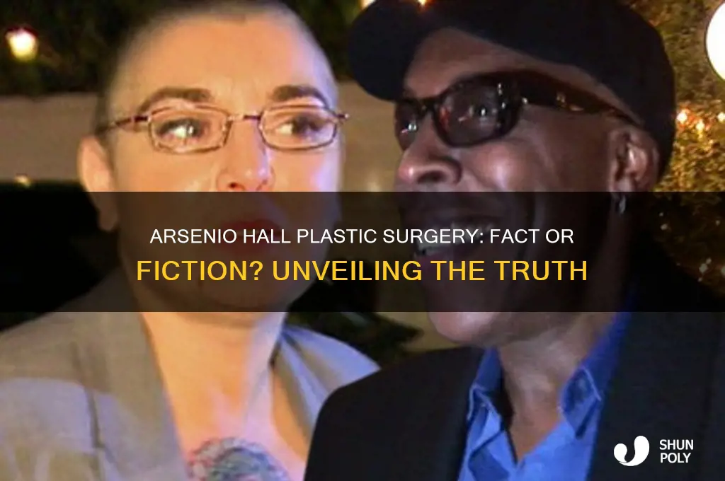 has arsenio hall had plastic surgery