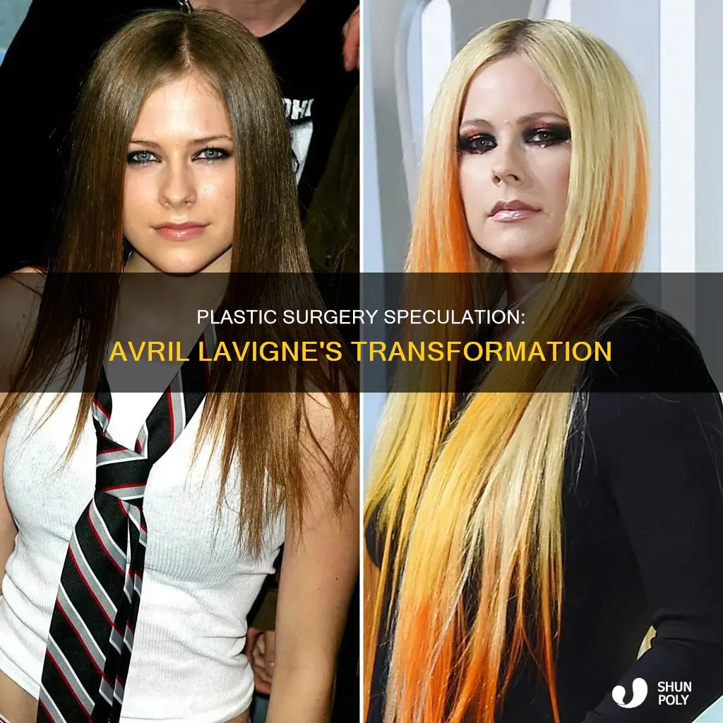 has avril lavine had plastic surgury
