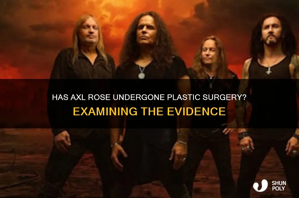 has axl had plastic surgery