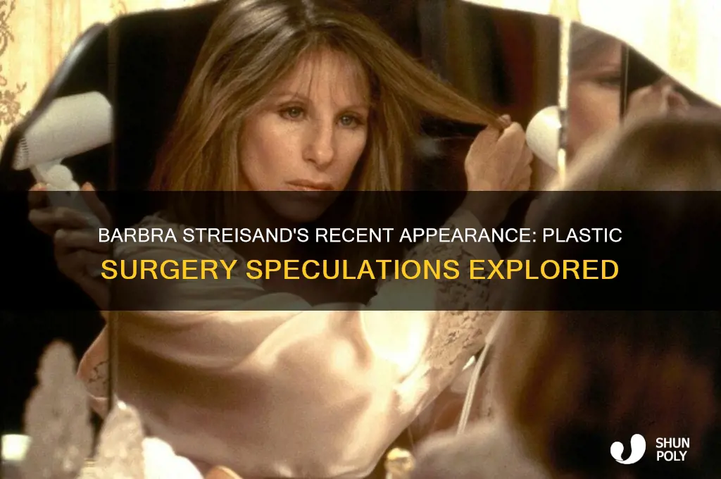 has barbra streusand had plastic surgery lately