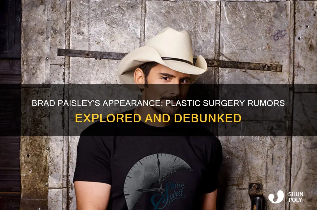 has brad paisley had any plastic surgery