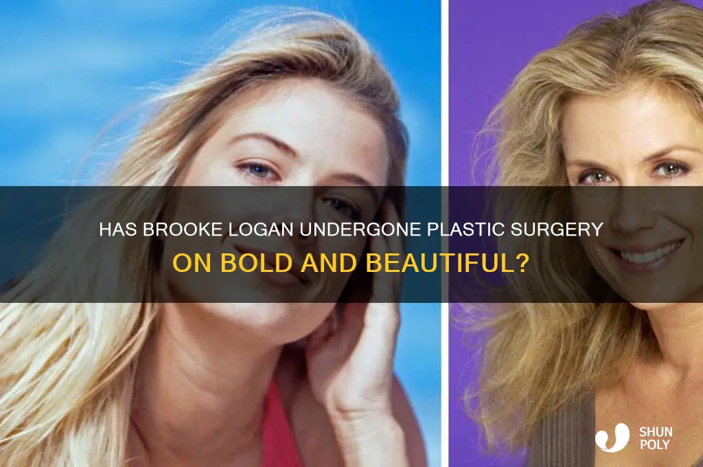 has brooke on bold and beautiful had plastic surgery