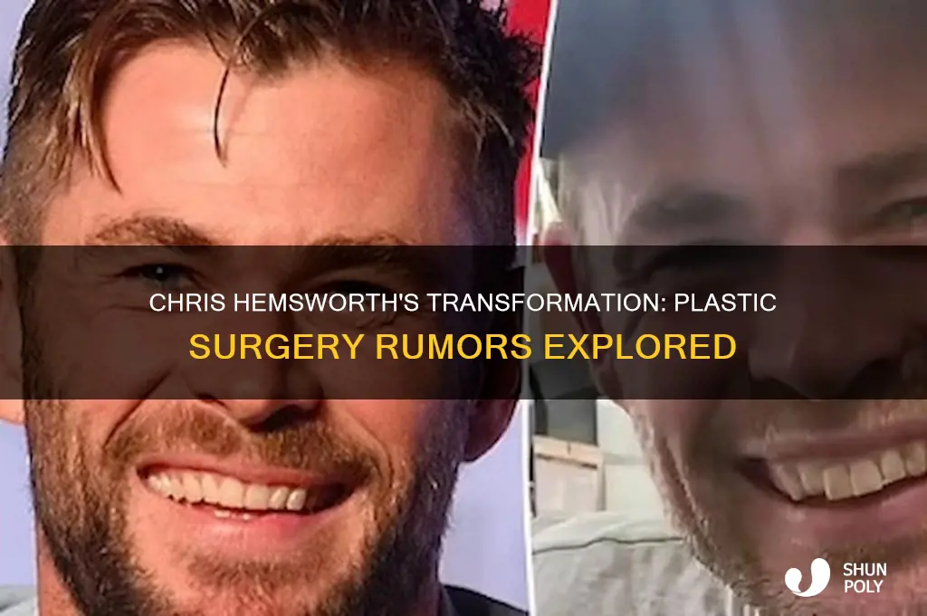 has chris hemsworth had plastic surgery