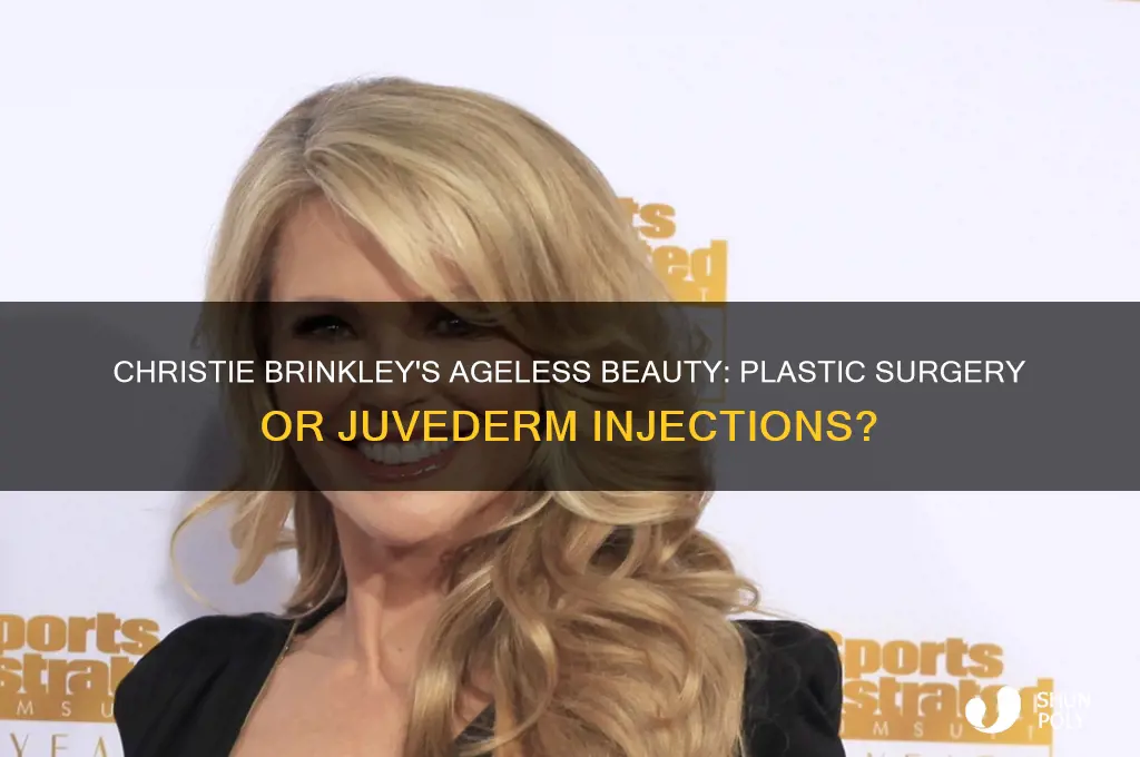 has christie brinkley had plastic surgery or juverderm injections