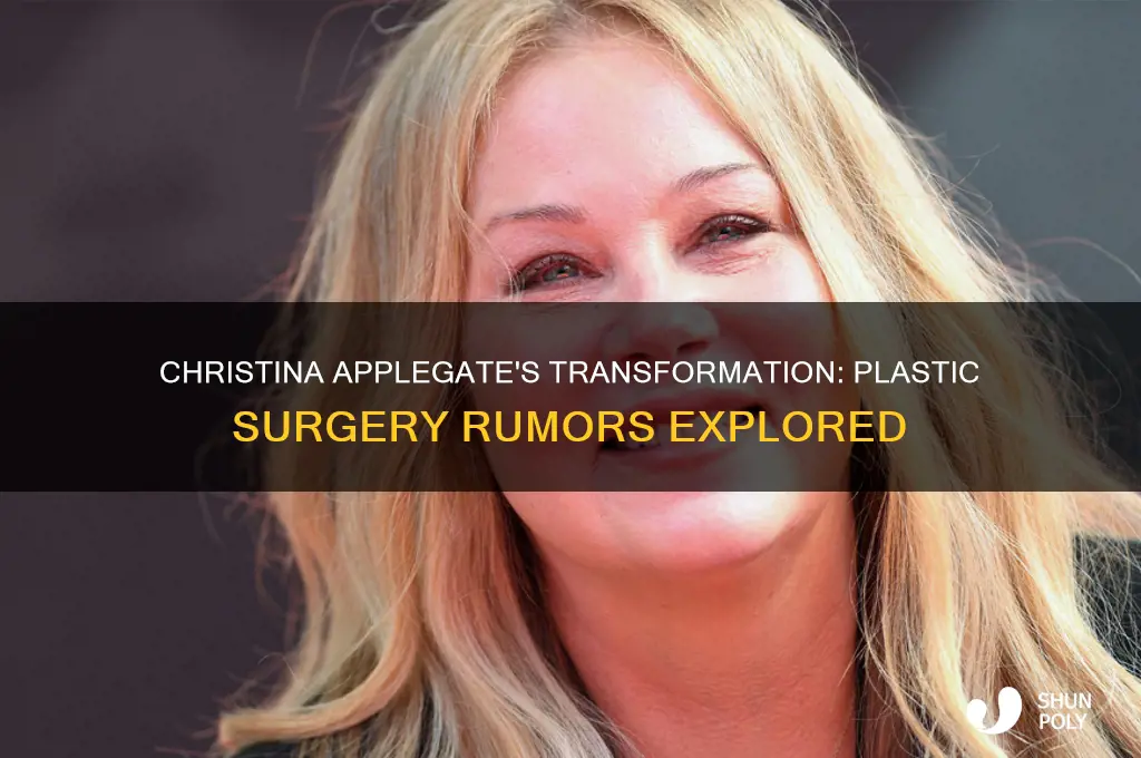 has christina applegate had plastic surgery