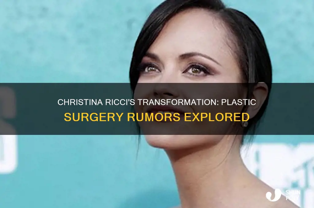 has christina ricci had plastic surgery