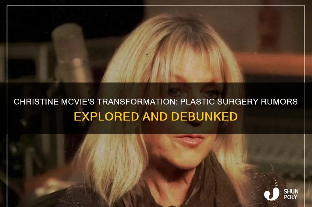 has christine mcvey had plastic surgery