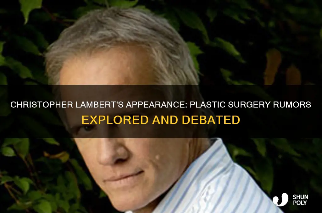 has christopher lambert had plastic surgery
