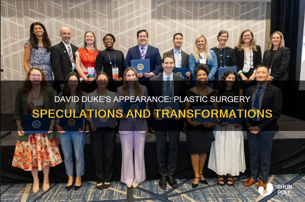 has david duke had plastic surgery