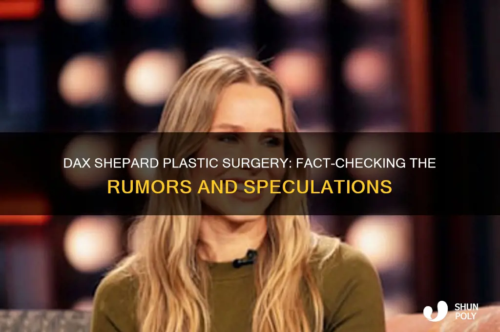 has dax sheppard had plastic surgery