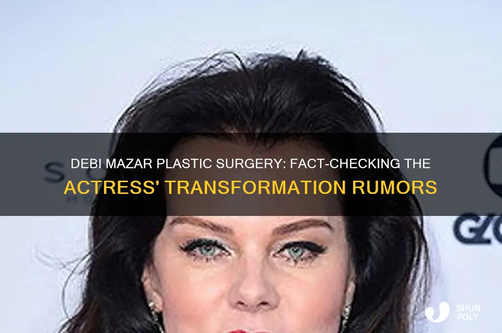 has debi mazar had plastic surgery