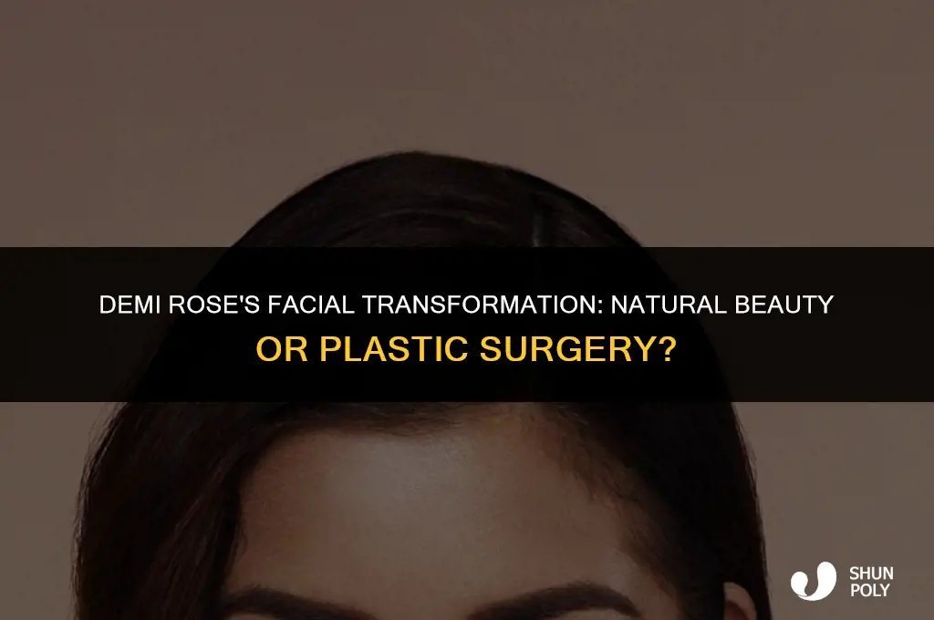 has demi rose had plastic surgerory on her face