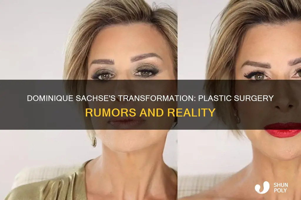 has dominque sasche had plastic surgery