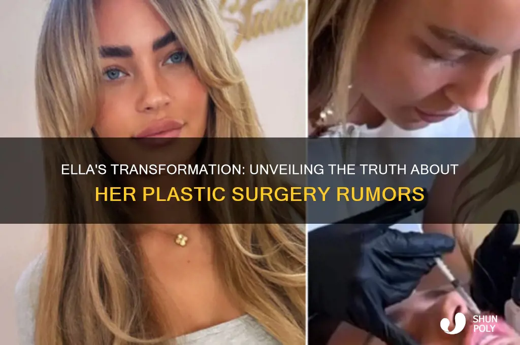has ella from love island had plastic surgery