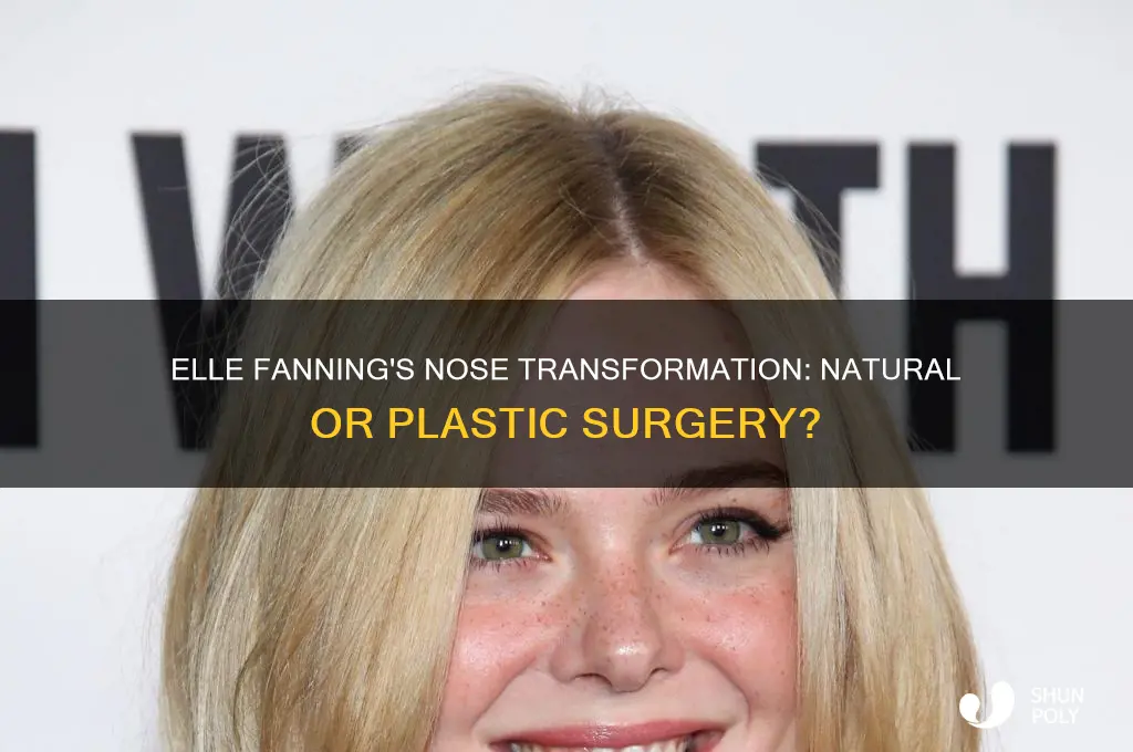 has elle fanning had plastic surgery nose