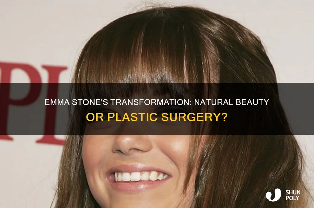 has emma stone gotten plastic surgery