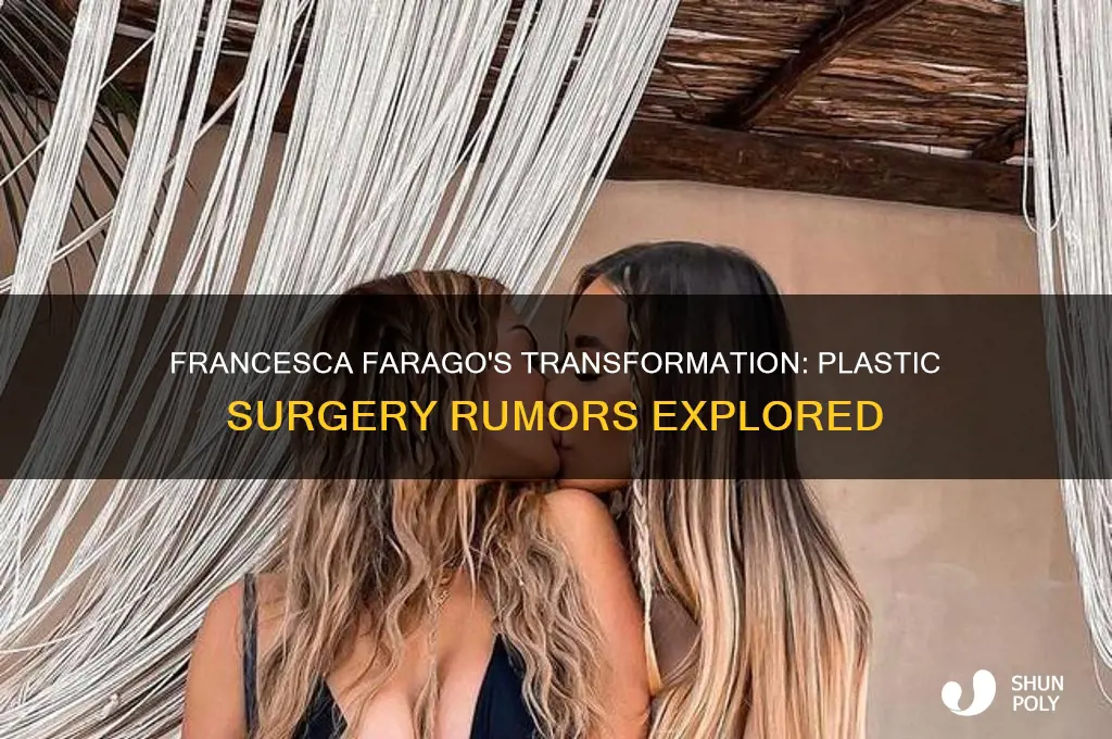 has francesca farago had plastic surgery