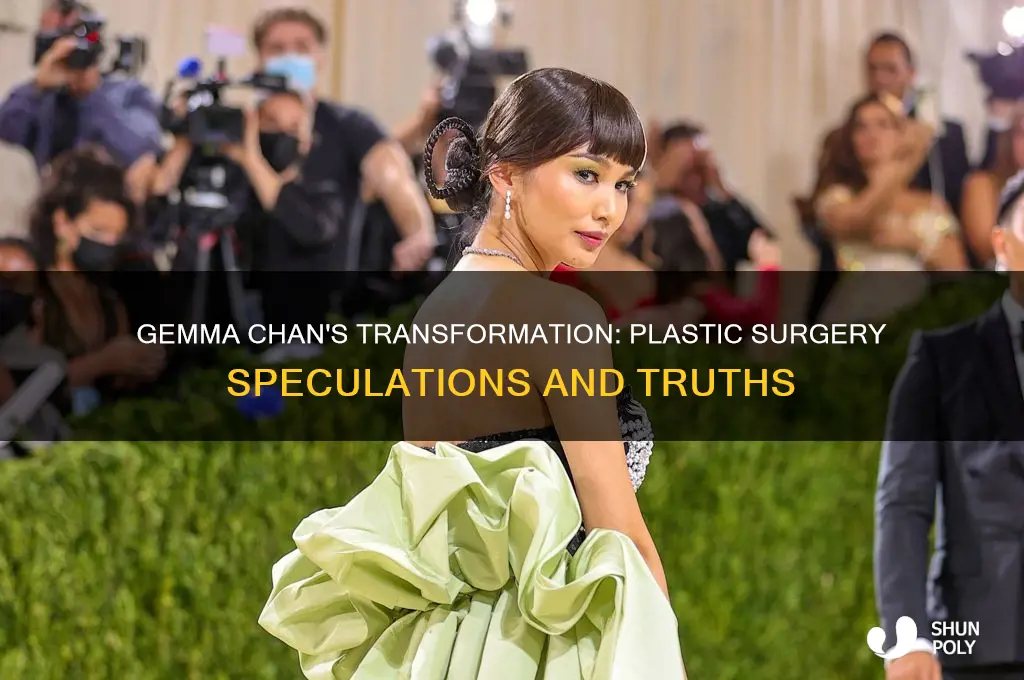 has gemma chan done plastic surgery